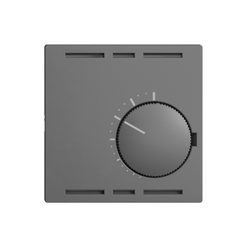 Thermostat d'ambiance ENC EDIZIOdue gris foncé, sans interrupteur