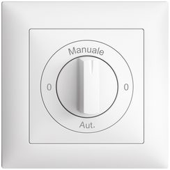 Interrupteur rotatif ENC 0-Manuale-0-Aut EDIZIOdue 2/1P blanc