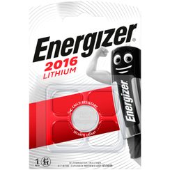 Pile bouton lithium Energizer CR2016 3V, blister à 1 pcs.