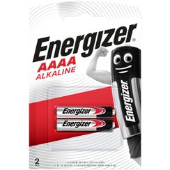 Batterie Energizer alcaline, LR61, AAAA, Piccolo, blister à 2 pièces