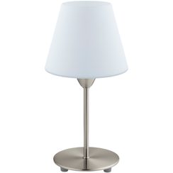 Lampe de table DAMASCO 1, max. 60W 1xE14, nickel mat/blanc