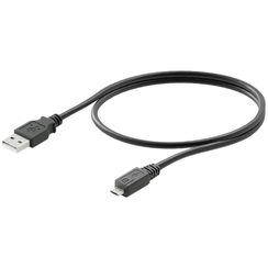 Câble USB Weidmüller USB A USB Micro, PVC 1.8m