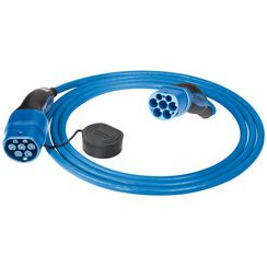 Câble de charge MENN pour E-Auto M3 T2+T2 20A 3L 7.5m 680Ω 400V bleu