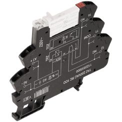 Interface relais TERMSERIES TRZ 230VAC LED vert circuit RC 1C 250VAC 6A ressort