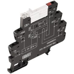 Interface relais TERMSERIES TRS 230VAC LED vert circuit RC 1C 250VAC 6A conn.vis