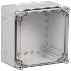 Boîtier d'appareils RW CUBO C 400×400×130 CPCF transparent