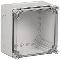 Boîtier d'appareils RW CUBO C200×200×130 CPCF transparent