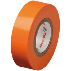 Ruban isolant Cellpack N° 128, PVC, B=19mm, L=25m, orange