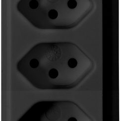 cleverLINE multiprise 5 prises noir 5m H05VV-F 3G1,0 avec interrupteur *CH*