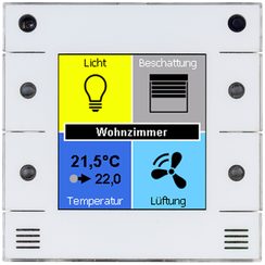 Appareil d'ambiance INC u::Lux Switch, version digitalSTROM, 55x55mm, blanc