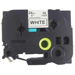 Cassette ruban compatible avec OZE-S251, 24mmx8m, blanc-noir