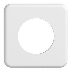 Plaque de recouvrement STANDARDdue 1×1 1×Ø50, blanc